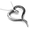 image:imageControse Womens SilverToned Heart Shaped Stainless Steel Dark and Bright Tentacle Octopus Necklace 31