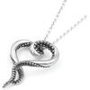 image:imageControse Womens SilverToned Heart Shaped Stainless Steel Sea Lover Octopus Necklace 31