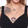 image:imageControse Womens SilverToned Stainless Steel  Guarded Heart Necklace with Pendant 28
