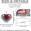 image:imageControse Womens SilverToned Stainless Steel  Guarded Heart Necklace with Pendant 28