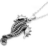 image:imageControse Womens SilverToned Stainless Steel Bonded for Life Couple Seahorse Necklace
