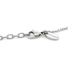 image:imageControse Womens SilverToned Stainless Steel FleurDeLis  Green Marble Lily Necklace