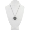 image:imageControse Womens SilverToned Stainless Steel Guarded Heart Necklace