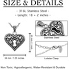 image:imageControse Womens SilverToned Stainless Steel Guarded Heart Necklace