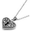 image:imageControse Womens SilverToned Stainless Steel Guarded Heart Necklace