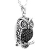image:imageControse Womens SilverToned Stainless Steel MidNighter Owl Necklace 27
