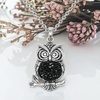 image:imageControse Womens SilverToned Stainless Steel MidNighter Owl Necklace 27