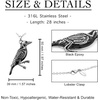 image:imageControse Womens SilverToned Stainless Steel Rave N Bones Necklace with Pendant 28