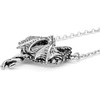 image:imageControse Womens SilverToned Stainless Steel Steamin Hot Love Dragon Heart Necklace with Pendant