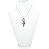 image:imageControse Womens SilverToned Stainless Steel The Charmed Cross Necklace 17 19 Adjustable Chain