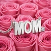 image:imageControse Word Necklace for Women Stainless Steel Pendant Block Letters with Crystal Jewelry MOM