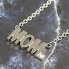 image:imageControse Word Necklace for Women Stainless Steel Pendant Block Letters with Crystal Jewelry MOM
