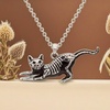 image:imageControse Yoga Stretch Cat Skeleton Necklace