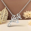 image:imageLove Necklace with Crystal Pendant 316L Stainless Steel Love Charm Great Gift for Any Occasion