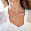 image:imageLove Necklace with Crystal Pendant 316L Stainless Steel Love Charm Great Gift for Any Occasion