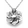 image:imageSkull Rose Birthstone Necklace With Crystal 17  19 Adjustable Chain10October  Pink
