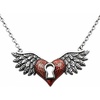 image:imageControse Angel Wings Heart Necklace Red With Keyhole 316L Stainless Steel