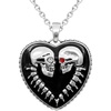 image:imageControse Bound For Eternity Skull Heart Necklace with Pendant 27 316L Stainless Steel chain
