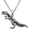 image:imageControse Dinosaur Necklace TRex Skeleton Pendant 316L Stainless Steel