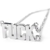 image:imageControse F Pendant Block Letter Necklace with Clear crystal