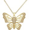 image:imageControse Golden Butterfly Necklace  24K GoldPlated Jewelry w Crystals