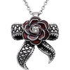 image:imageControse Gothic Rose Necklace for Women Crystal Flower Pendant with Tentacle Design 316L Stainless Steel Dark Aesthetic Jewelry Unique Gift for Her