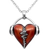 image:imageControse HeartBeat Heart Necklace with Pendant 17  19 Adjustable Stainless Steel Chain