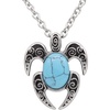 image:imageControse Lucky Turtle Necklace with Natural Turquoise Stone  Symbol of Protection amp Longevity