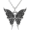 image:imageControse Midnight Wings Butterfly Necklace w JetBlack Cubic Zirconias