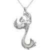 image:imageControse Phoenix Necklace with 17 Clear Crystals  Phoenix Rising