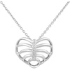 image:imageControse Ribcage Necklace  Heart Pendant Design with Crystal