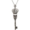 image:imageControse Royal Skull Key Necklace  Crowned Gothic Pendant
