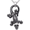 image:imageControse SilverToned Stainless Steel Ghoulish Gecko Necklace