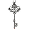 image:imageControse SilverToned Stainless Steel Monarch  Large Key Necklace