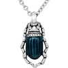 image:imageControse Teal Blue Beetle Necklace  Cleopatras Delight