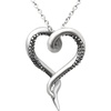 image:imageControse Womens SilverToned Heart Shaped Stainless Steel Sea Lover Octopus Necklace 31