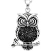 image:imageControse Womens SilverToned Stainless Steel MidNighter Owl Necklace 27