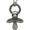 image:imageControse Womens SilverToned Stainless Steel Skull Pacifier Necklace 30