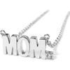 image:imageControse Word Necklace for Women Stainless Steel Pendant Block Letters with Crystal Jewelry MOM