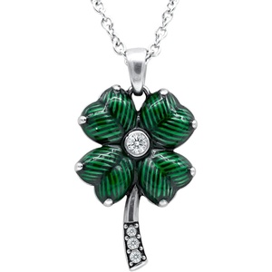 image:imageControse Four Leaf Clover Necklace with Crystals
