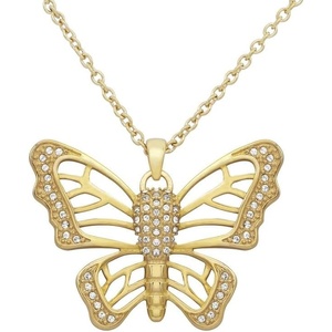 image:imageControse Golden Butterfly Necklace  24K GoldPlated Jewelry w Crystals