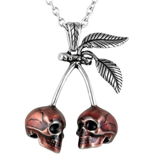 image:imageControse Jewelry Cherry Skull Necklace Pendant 28 necklace  316L Stainless Steel