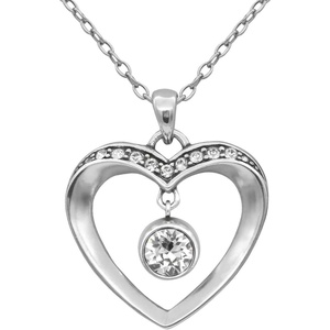 image:imageControse Light of My Love Heart Necklace with Sparkling Crystals
