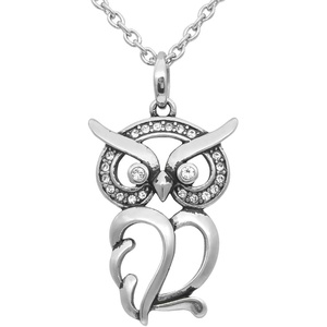 image:imageControse Luminous Owl necklace Bird Pendant with Crystals