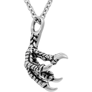 image:imageControse SilverToned Stainless Steel Dragon Claw Necklace