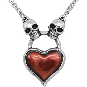 image:imageControse Skull Heart Necklace  Pure Hearts Will Find You