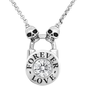 image:imageControse Skull Lock Necklace  Forever Love