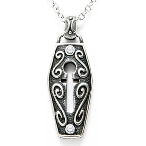 image:imageControse Soul Locket Necklace  Gothic Coffin Pendant
