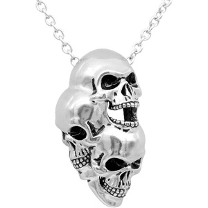 image:imageControse ThreeHeaded Skull Necklace