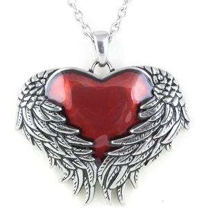 image:imageControse Womens SilverToned Stainless Steel  Guarded Heart Necklace with Pendant 28